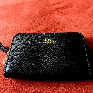 Black Coach mini wallet